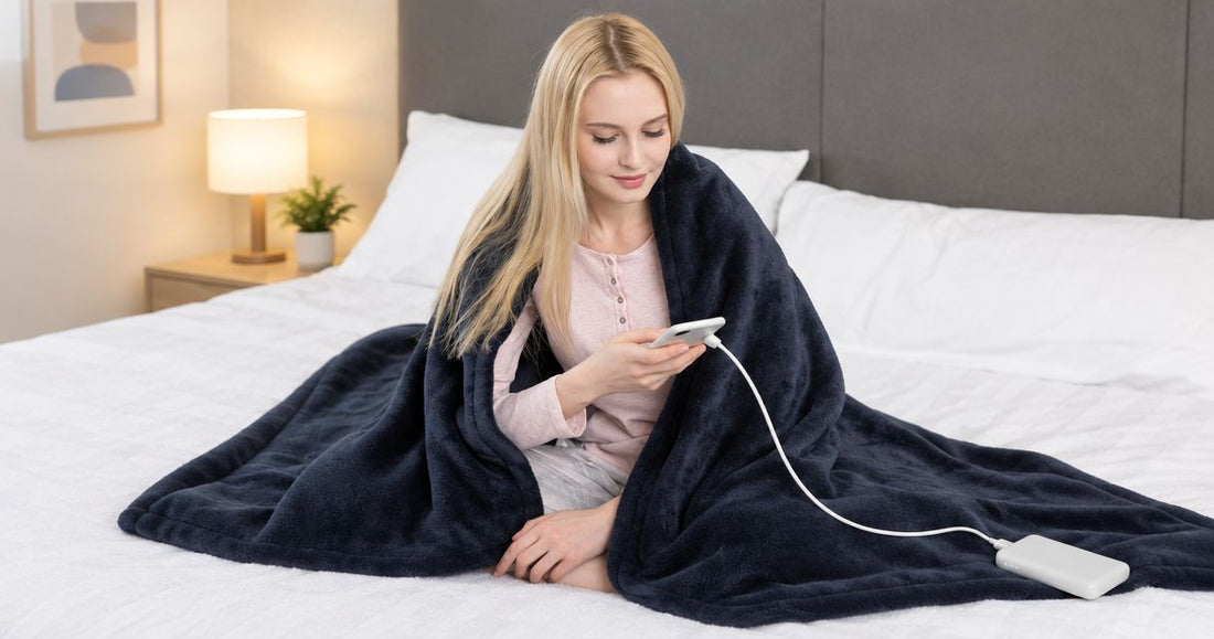 What power supply does a heated hoodie blanket need?