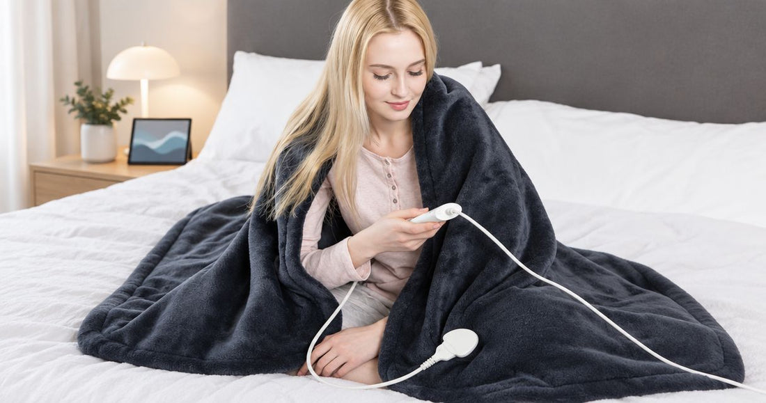 Can you sleep in a heated hoodie blanket?